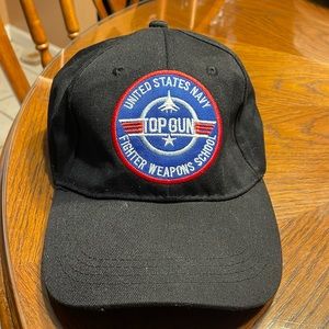 Top gun United States Navy fighter weapons school strap back hat